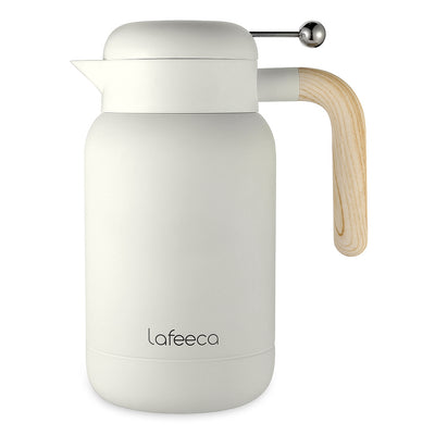 Lafeeca Aura Thermal Coffee Carafe Dune, 1.5 L – thermal coffee server that keeps drinks hot for 10 hours