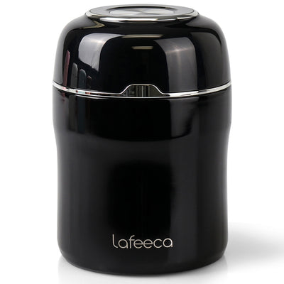 Lafeeca Airtight Coffee Canister Black – double-wall stainless steel coffee bean storage container