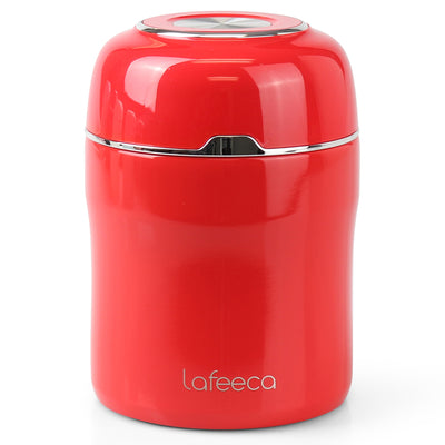 Lafeeca Airtight Coffee Canister Red – stainless canister for coffee, tea and snacks