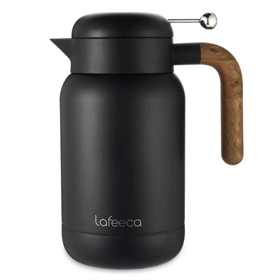 Lafeeca Aura Thermal Coffee Carafe Black, 1.5 L – insulated carafe for pour-over coffee, tea and water
