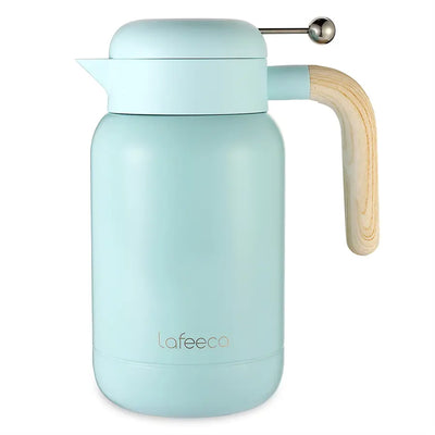 Lafeeca Aura Thermal Coffee Carafe Mirage Blue, 1.5 L – thermal coffee server that keeps drinks hot for 10 hours
