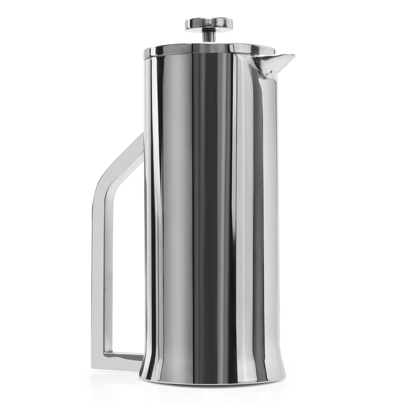  Meelio Stainless Steel French Press Coffee Maker, Double-Wall  Insulated Large French Coffee Press with 2 Extra Screens, 50 Ounce, Silver:  Home & Kitchen