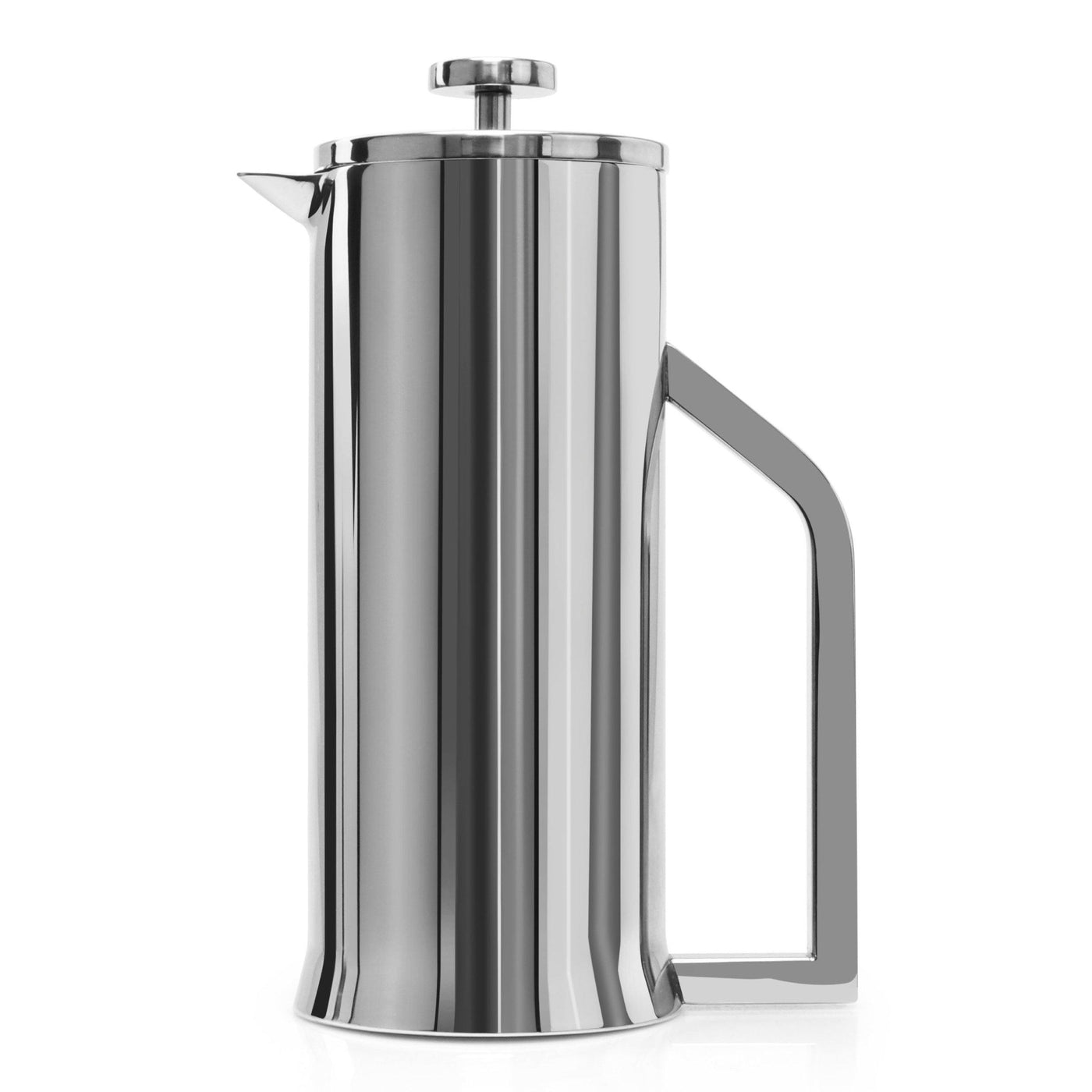 Simple French Press Coffee Pot Stainless Steel Glass Coffee Maker