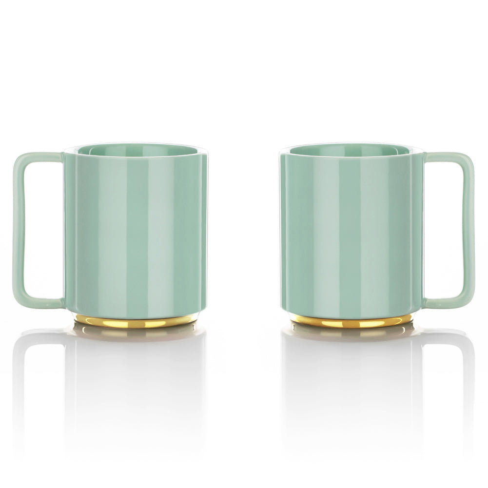 HOMAK - Glass Tea / Coffee Mug with Double Layer Infuser and Lid