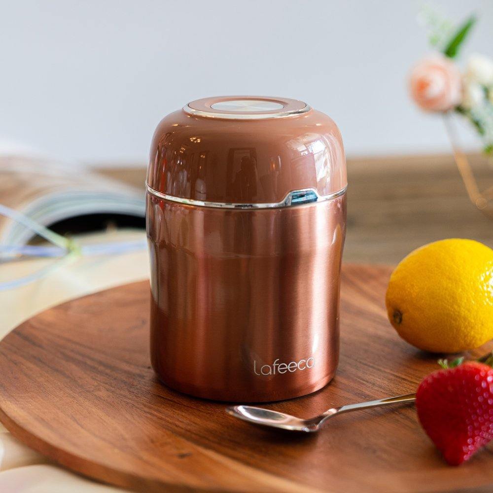 Lafeeca Double-Wall Coffee Canister – Airtight Stainless Storage